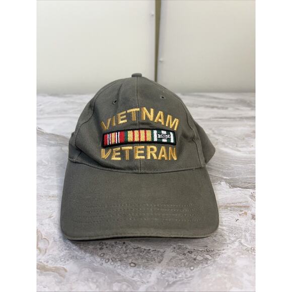 Vietnam Veteran Baseball Hat Adjustable Cap Rothco One Size Military Embroidered - Picture 1 of 6